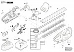 Bosch 3 600 H49 A02 Easyhedgecut 12-45 Hedge Trimmer 12 V / Eu Spare Parts